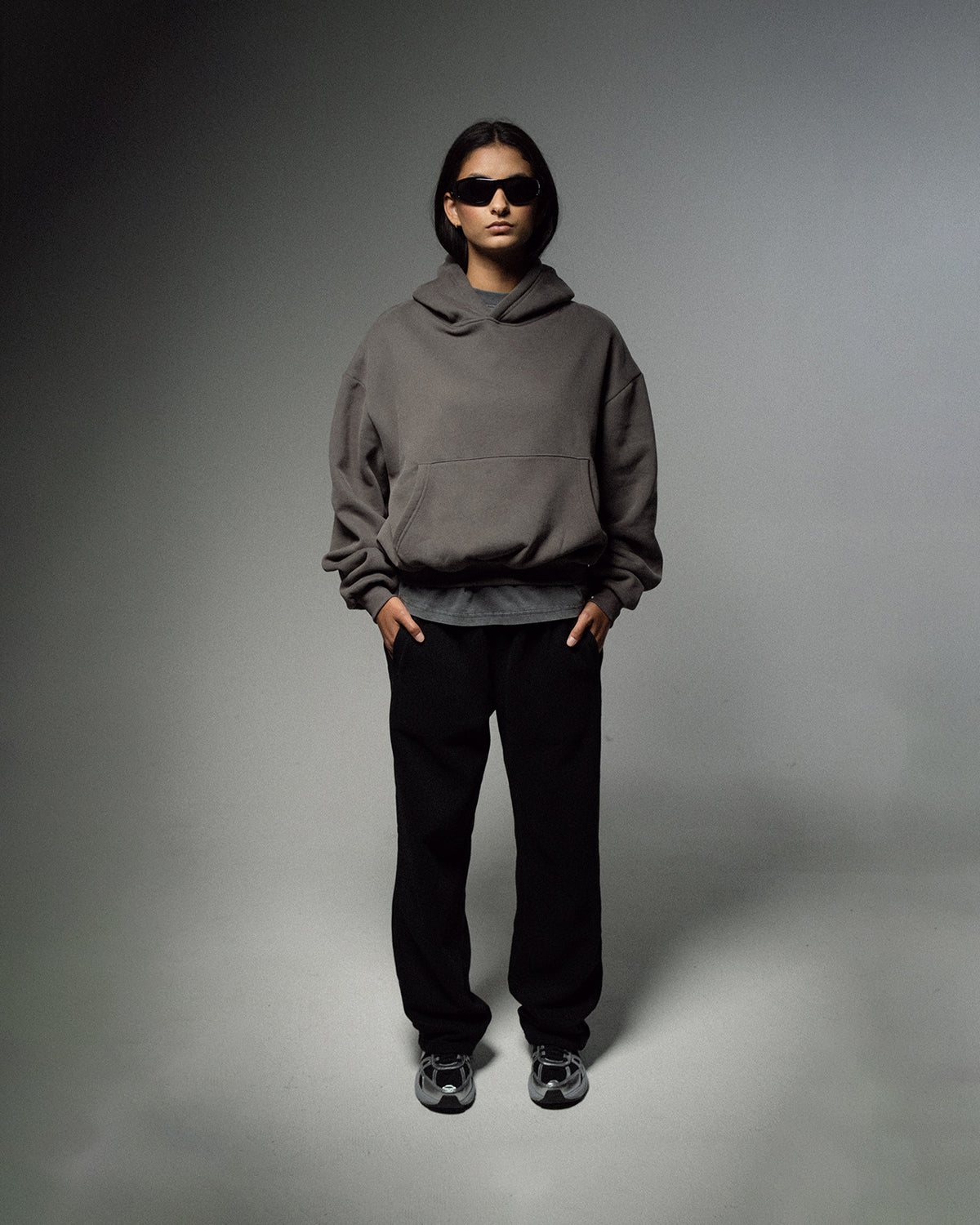 Boxy Cropped Hoodie
