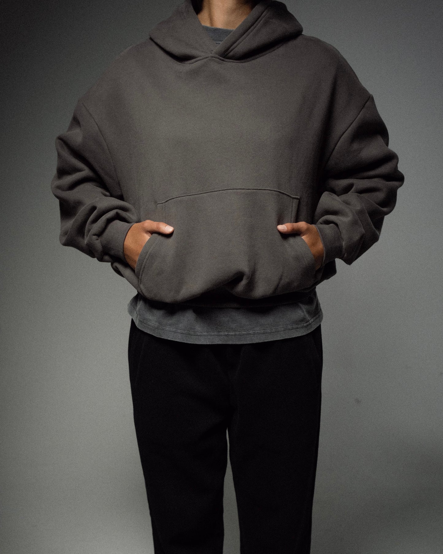 Boxy Cropped Hoodie