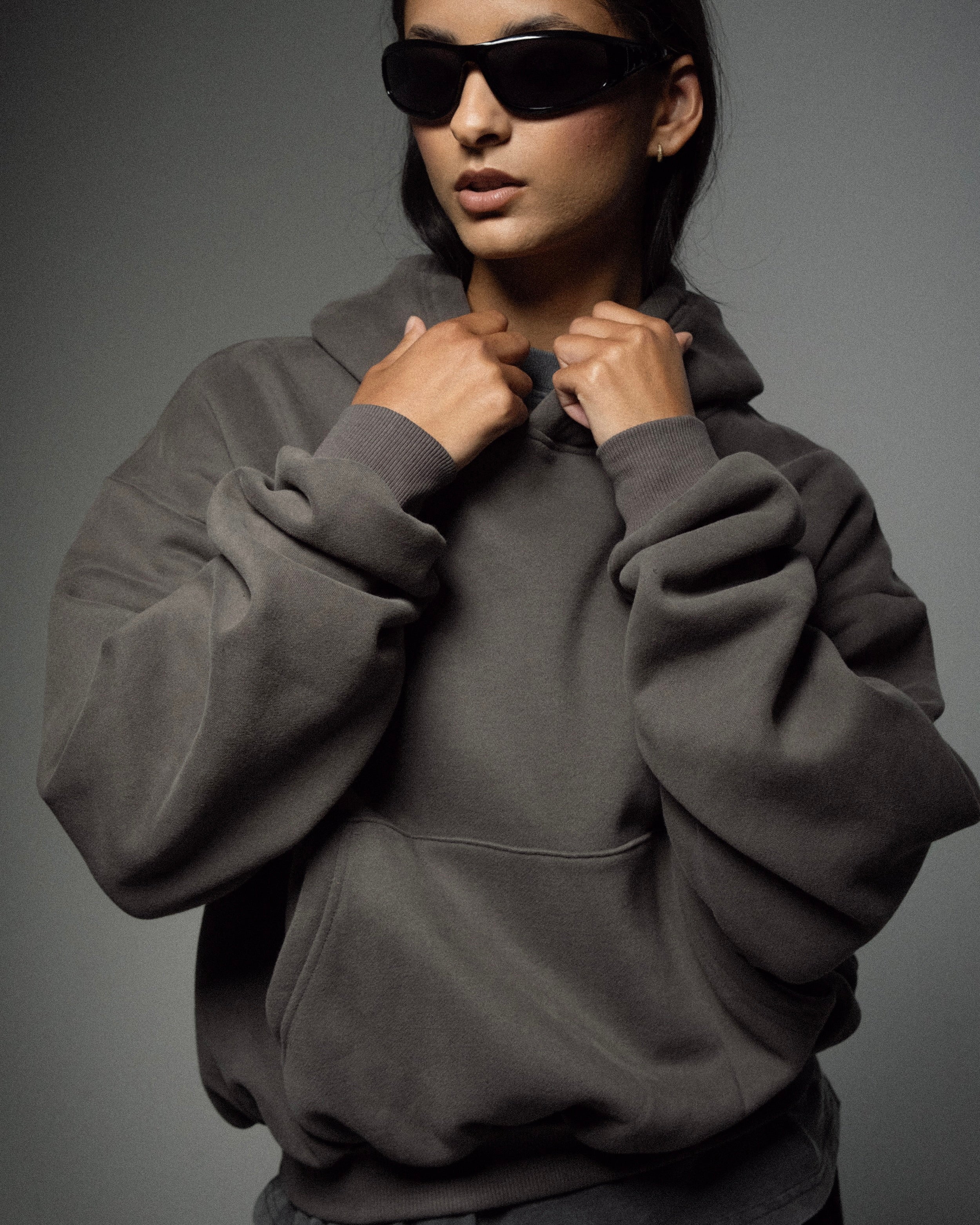Boxy Cropped Hoodie
