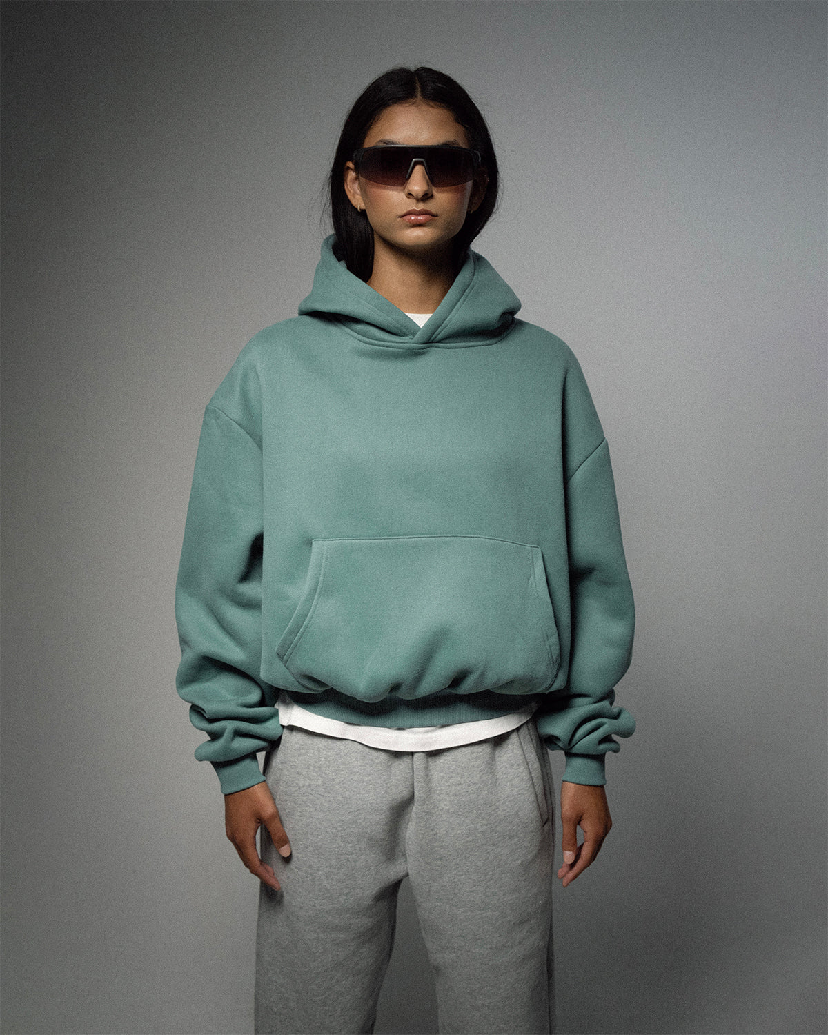 Boxy Cropped Hoodie