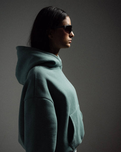 Boxy Cropped Hoodie