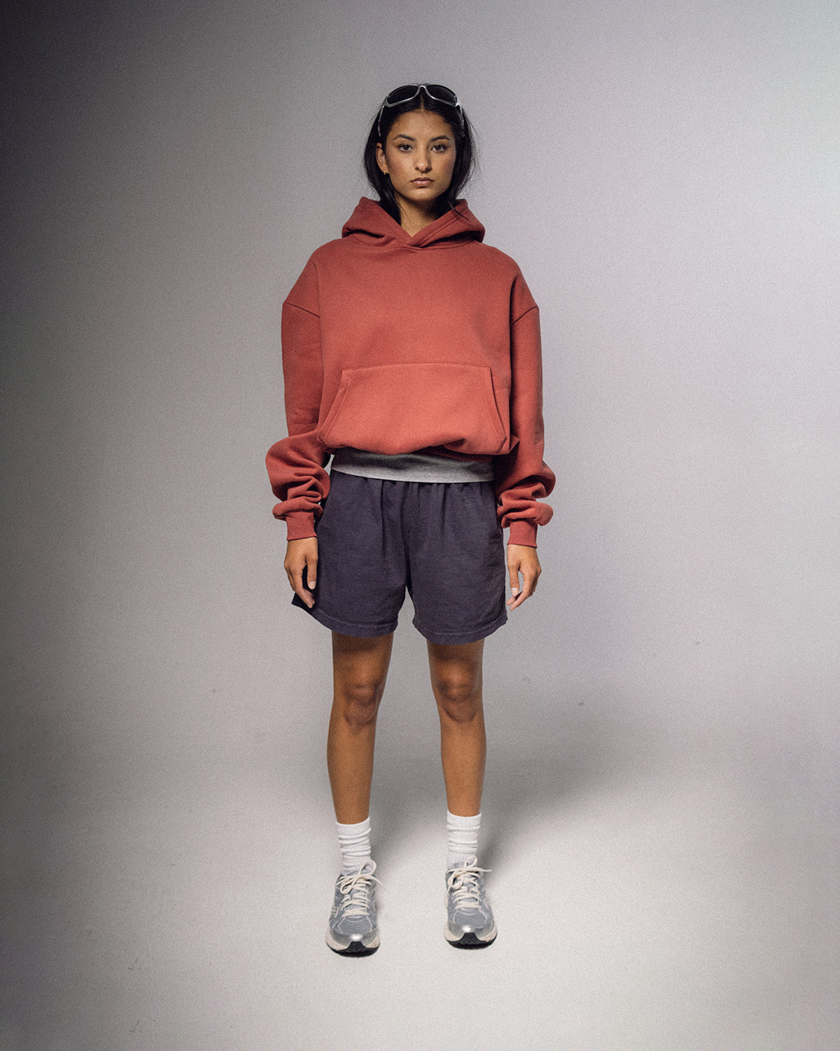 Boxy Cropped Hoodie